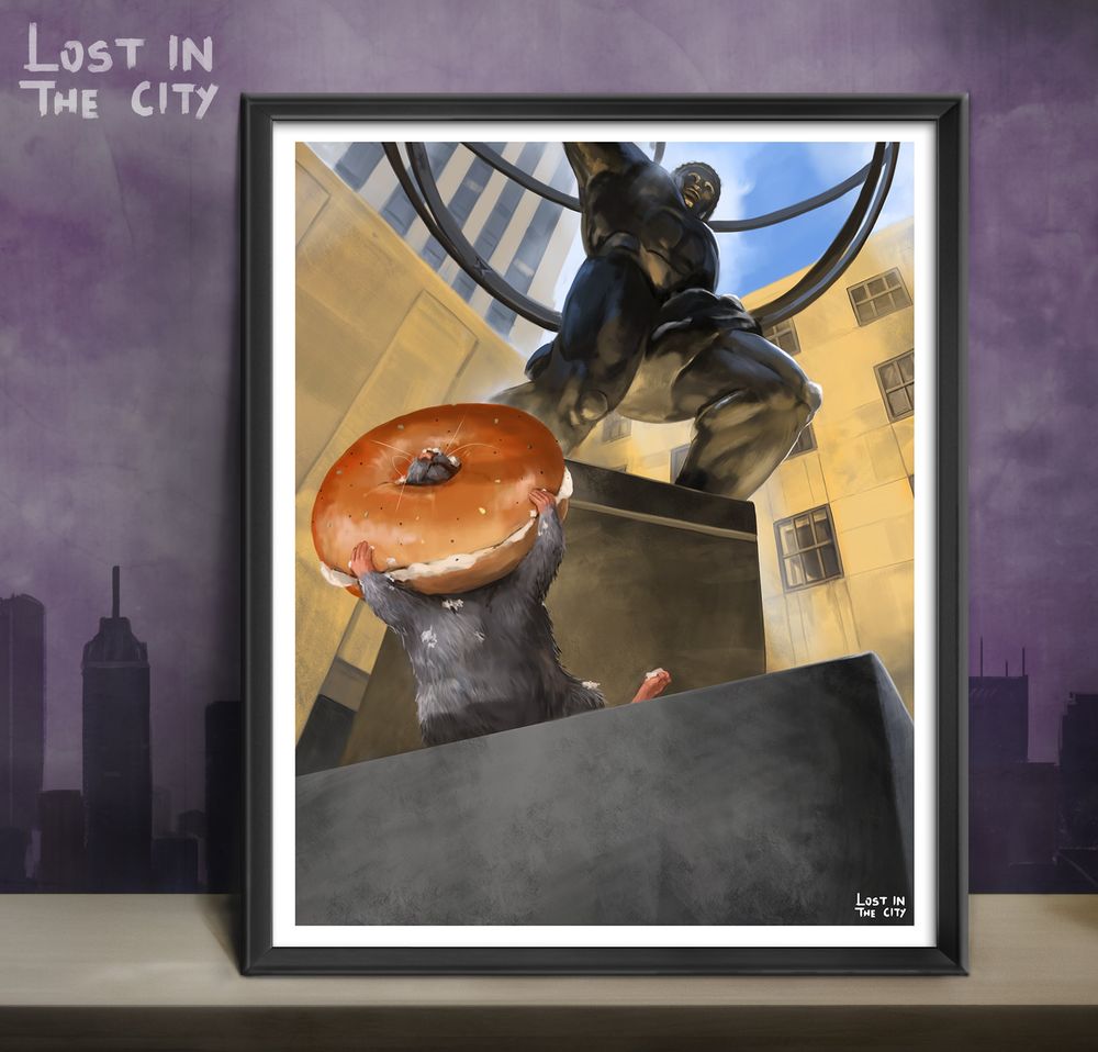 Atlas Rat Print | Lost in the City