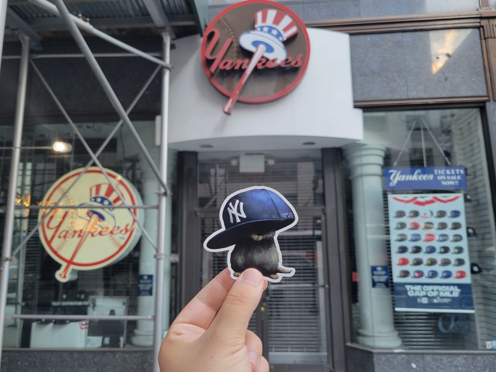 Yankee Hat Rat Sticker