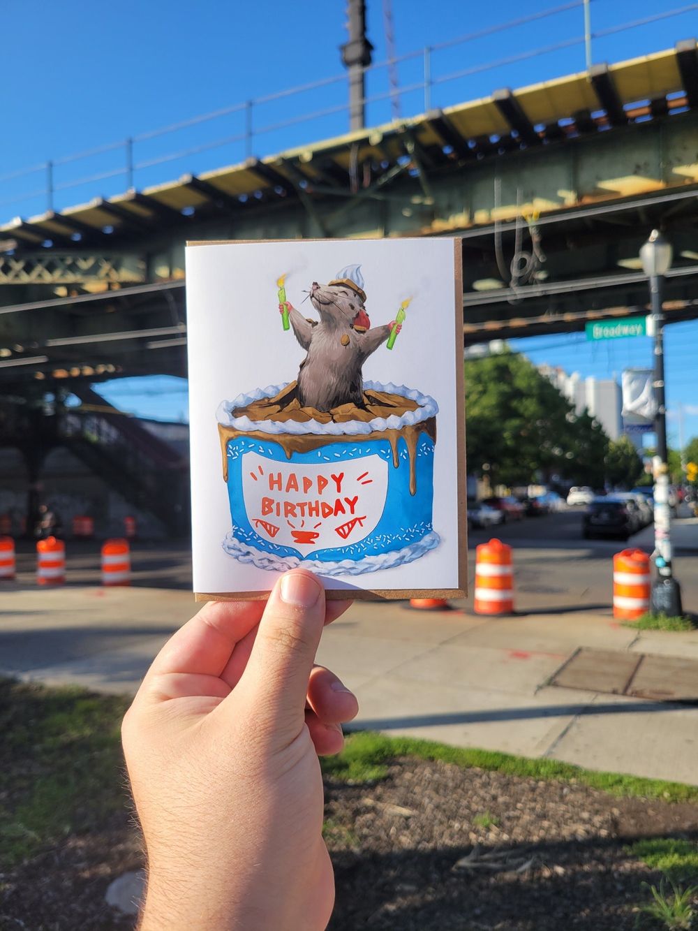Birthday Rat Greeting Card