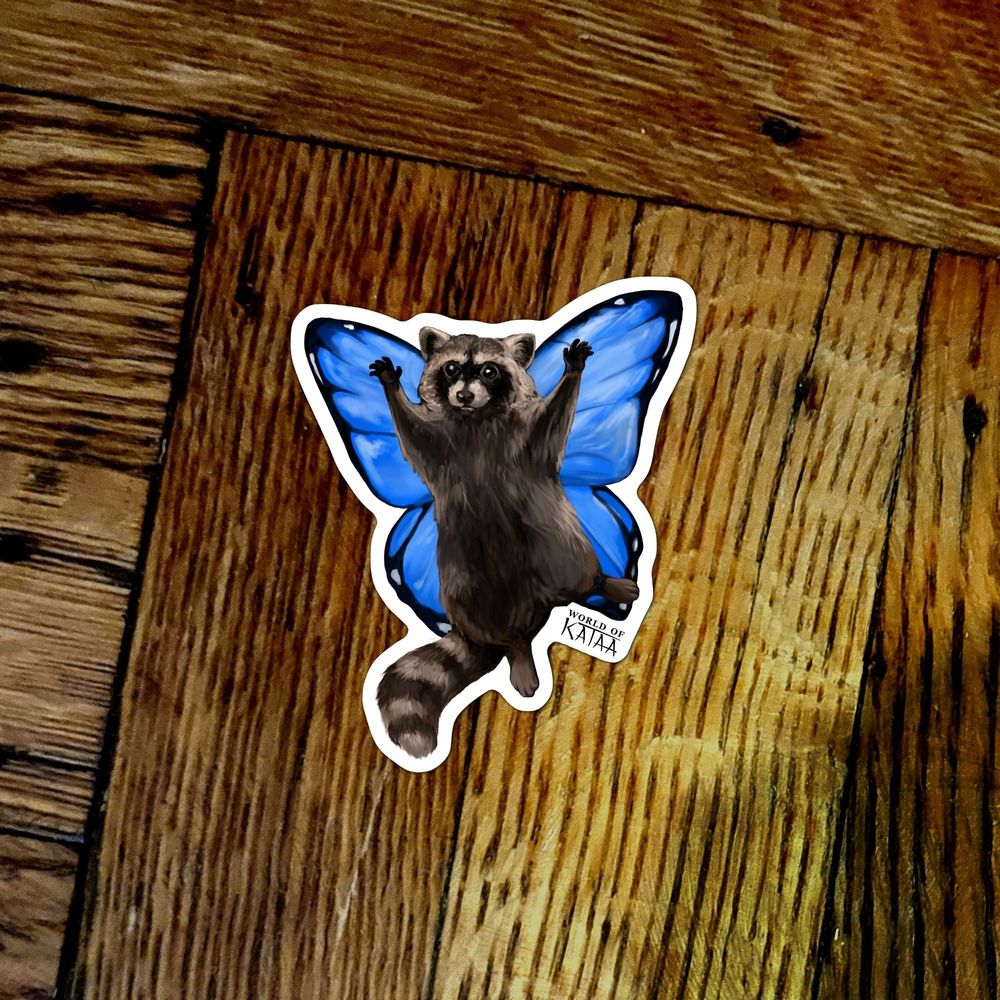 Fairy Raccoon Sticker